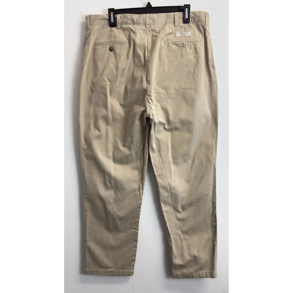 Polo Ralph Lauren Prospect Pant Mens 36X31 Khaki Tan Cotton Chino Straight Leg